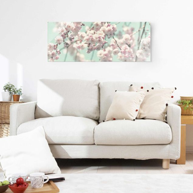 Tableaux moderne Dancing Cherry Blossoms On Canvas