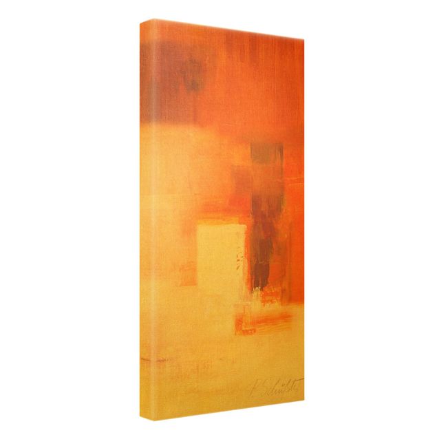 Tableau marron Composition en orange et brun 03