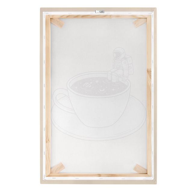 Impression sur toile - Cosmic Coffee - Format portrait 2x3