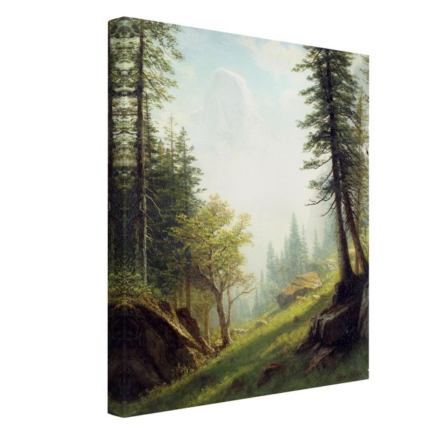 Tableau arbres Albert Bierstadt - Parmi les Alpes bernoises