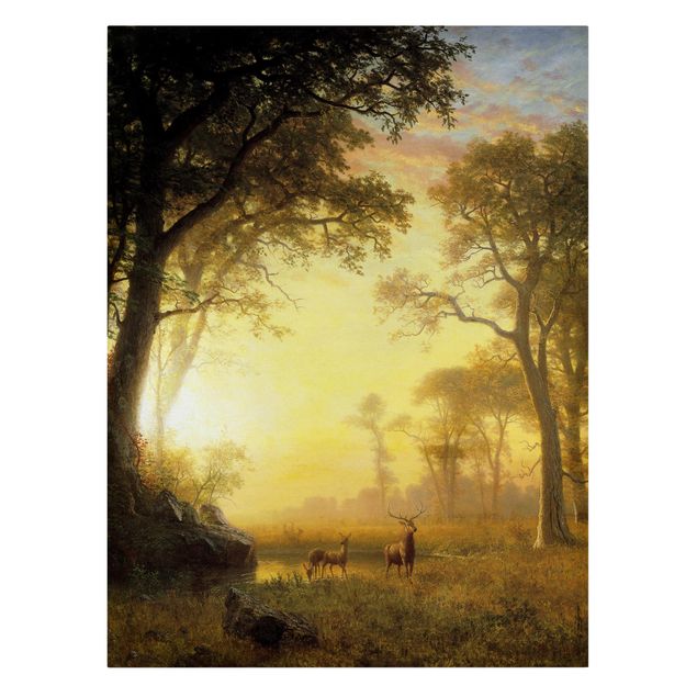 Décoration artistique Albert Bierstadt - Lumière dans la forêt