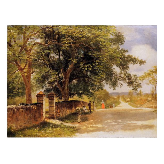 Tableaux reproduction Albert Bierstadt - Rue à Nassau