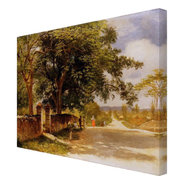Reproduction tableau impression sur toile Albert Bierstadt - Rue à Nassau