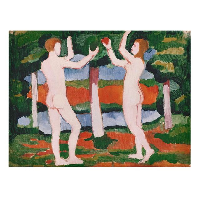 Tableaux portraits August Macke - Adam et Eve