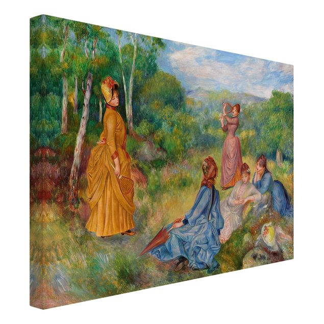 Tableau arbres Auguste Renoir - Jeunes femmes jouant au badminton