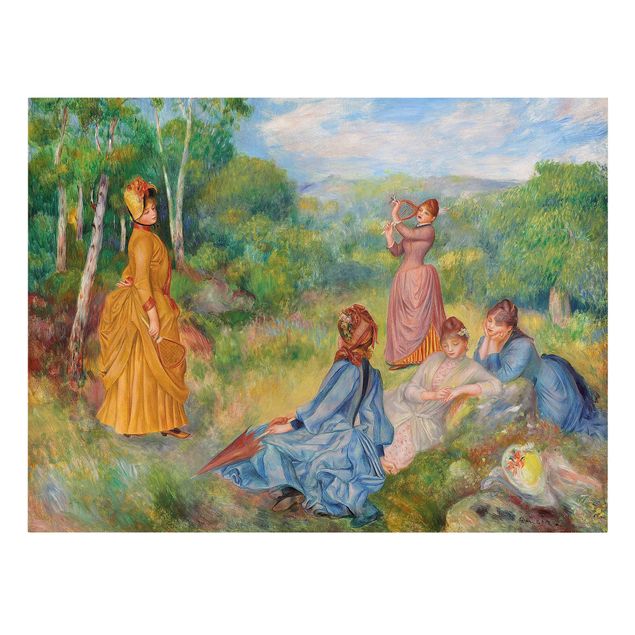 Tableau artistique Auguste Renoir - Jeunes femmes jouant au badminton