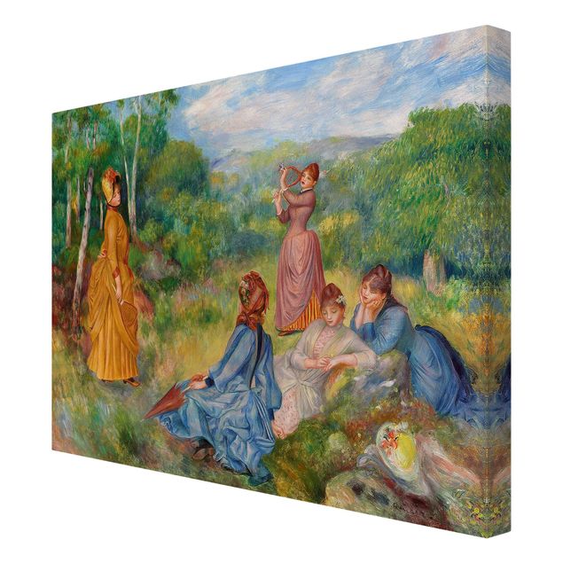 Tableau moderne Auguste Renoir - Jeunes femmes jouant au badminton