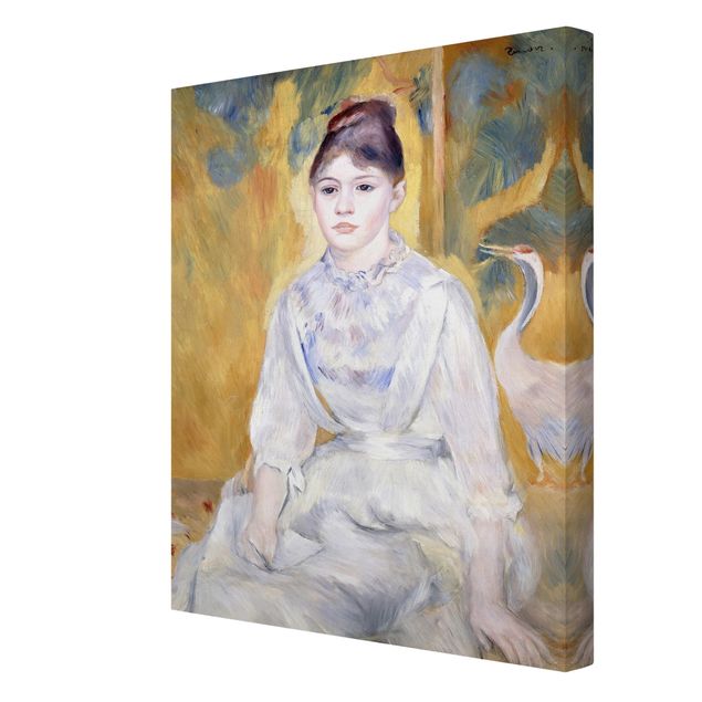 Tableaux portraits Auguste Renoir - Jeune fille avec un cygne