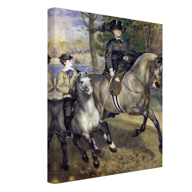 Toile chevaux Auguste Renoir - Chevauchée dans le Bois de Boulogne