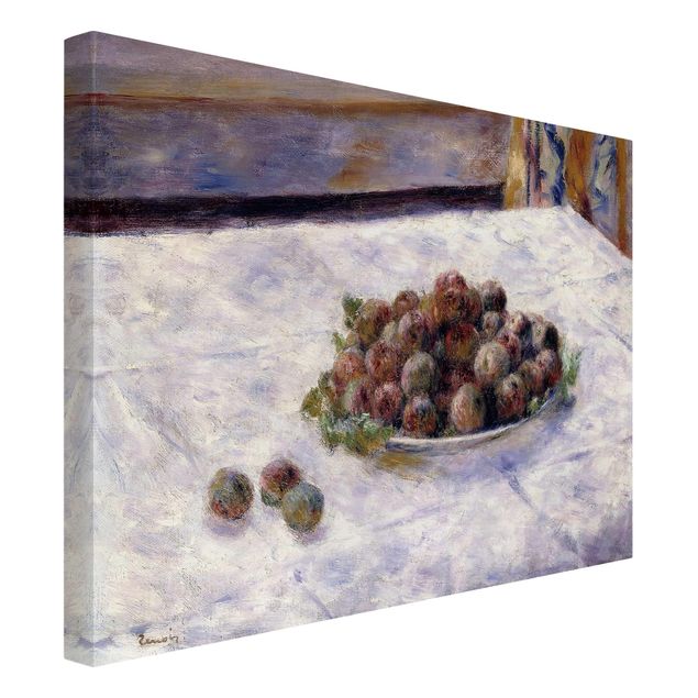 Tableau moderne Auguste Renoir - Nature morte, une assiette de prunes
