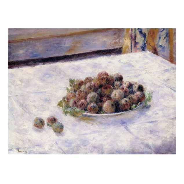 Tableau nature morte Auguste Renoir - Nature morte, une assiette de prunes