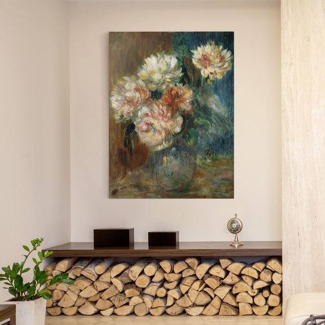 Toile impressionniste Auguste Renoir - Vase de pivoines