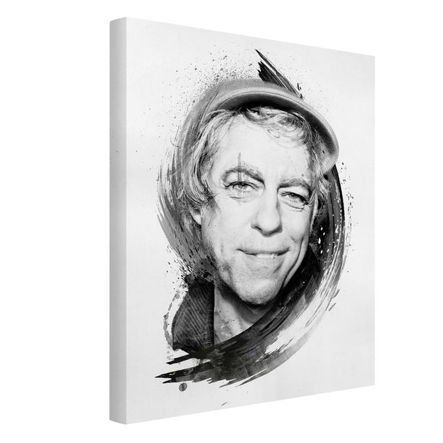 Tableau portraits Bob Geldof - Strassenkoeter - Viva Con Agua