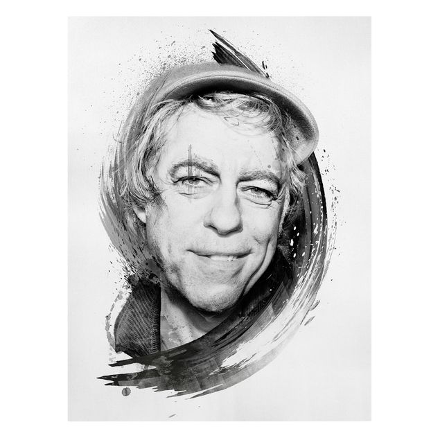 Tableaux noir et blanc Bob Geldof - Strassenkoeter - Viva Con Agua