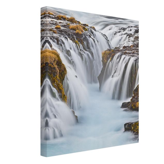 Toile cascade Chute d'eau de Brúarfoss en Islande