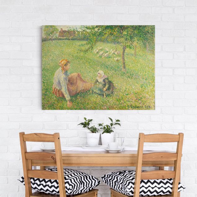 Tableaux Impressionnisme Camille Pissarro - Le pâturage des oies
