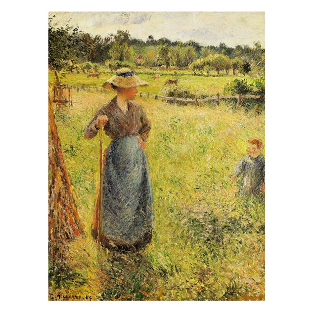 Tableaux paysage Camille Pissarro - Le faucheur