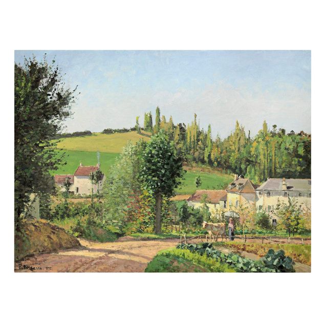 Tableaux paysage Camille Pissarro - Hameau dans les collines surélevées de Pontoise