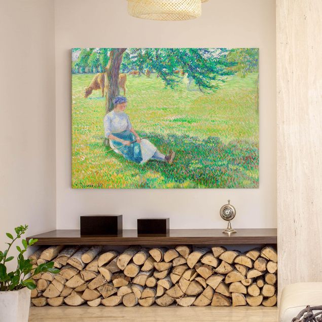 Tableaux Impressionnisme Camille Pissarro - Vachère, Eragny