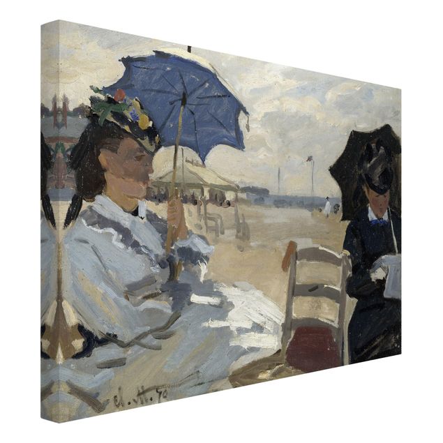 Tableau bord de mer Claude Monet - À la plage de Trouville