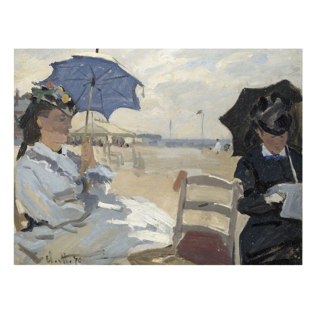 Tableau bord de mer Claude Monet - À la plage de Trouville