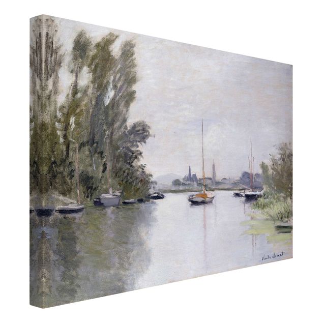 Décoration artistique Claude Monet - Argenteuil vue du petit bras de la Seine