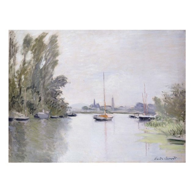 Tableaux moderne Claude Monet - Argenteuil vue du petit bras de la Seine
