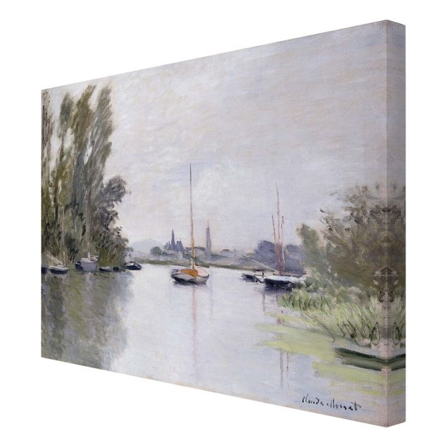 Tableau deco nature Claude Monet - Argenteuil vue du petit bras de la Seine