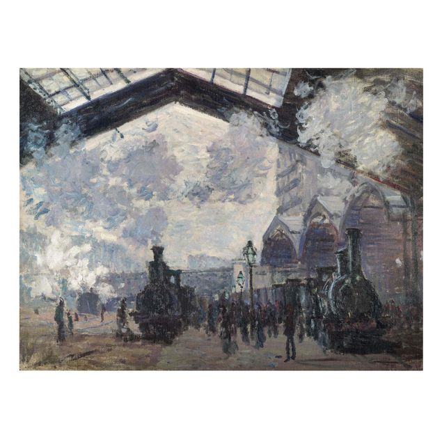 Tableaux modernes Claude Monet - Gare Saint Lazare