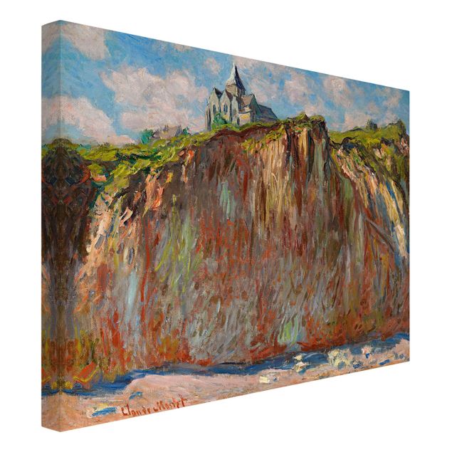 Tableau bord de mer Claude Monet - L'église de Varengeville à la lumière du matin