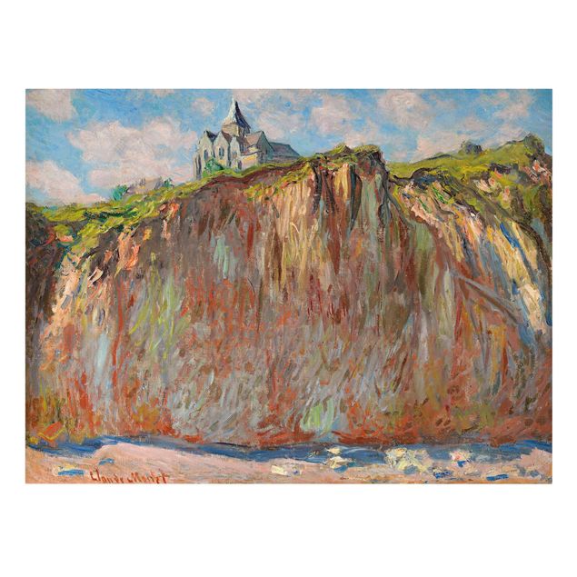 Tableau montagne Claude Monet - L'église de Varengeville à la lumière du matin