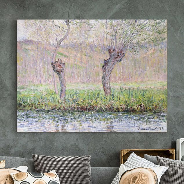 Déco mur cuisine Claude Monet - Saule au printemps