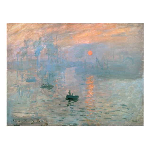 Toile chien Claude Monet - Impression (lever de soleil)