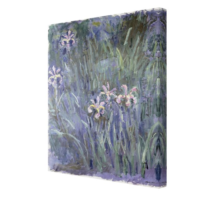 Tableau floral mural Claude Monet - Iris