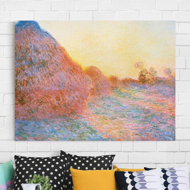 Déco mur cuisine Claude Monet - Botte de foin au soleil