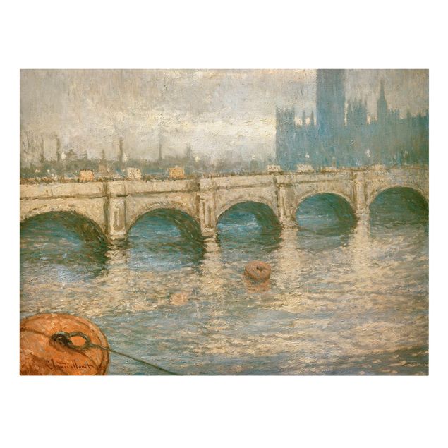 Toiles London Claude Monet - Pont de la Tamise et Parlement à Londres