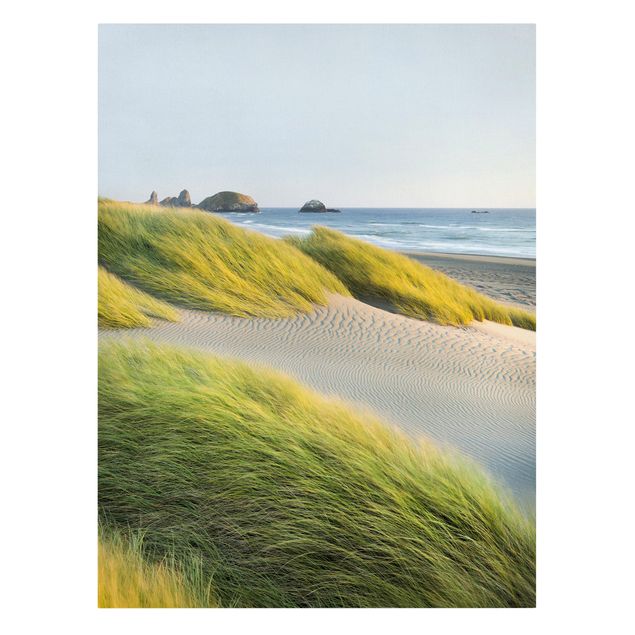 Tableaux paysage Dunes et herbes à la mer
