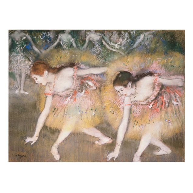 Tableaux modernes Edgar Degas - Danseurs penchés vers le bas