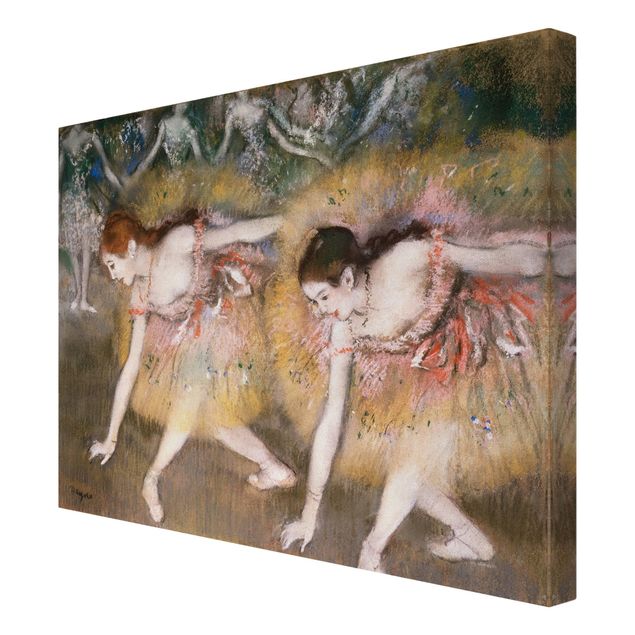 Tableaux portraits Edgar Degas - Danseurs penchés vers le bas