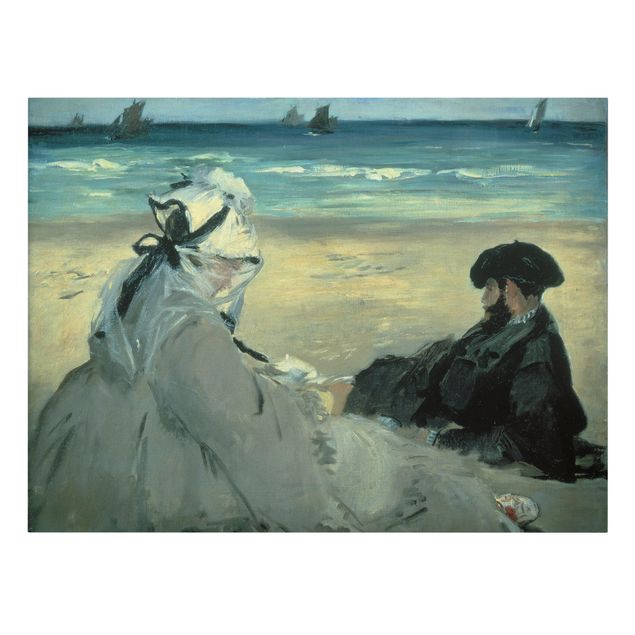 Tableaux mer Edouard Manet - Sur la plage