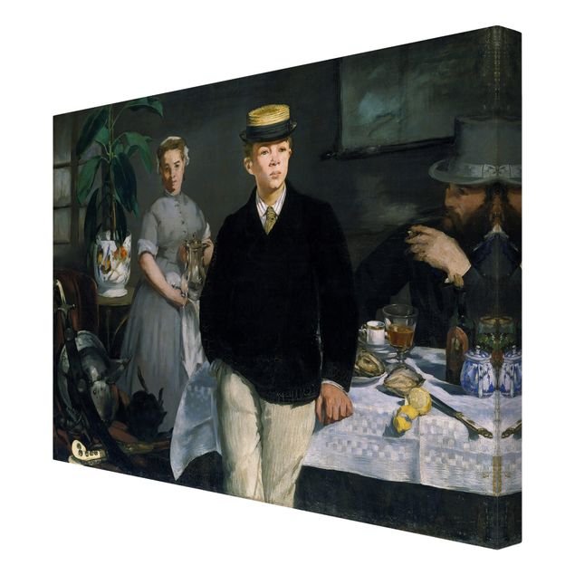 Tableau portraits Edouard Manet - Déjeuner dans l'atelier