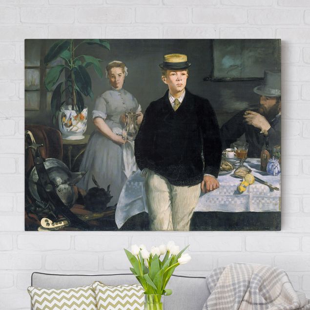 Déco mur cuisine Edouard Manet - Déjeuner dans l'atelier