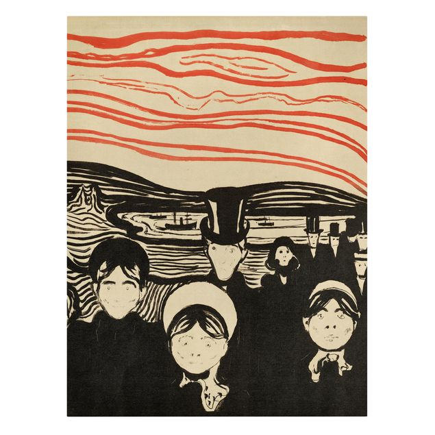 Tableau moderne Edvard Munch - Anxiété