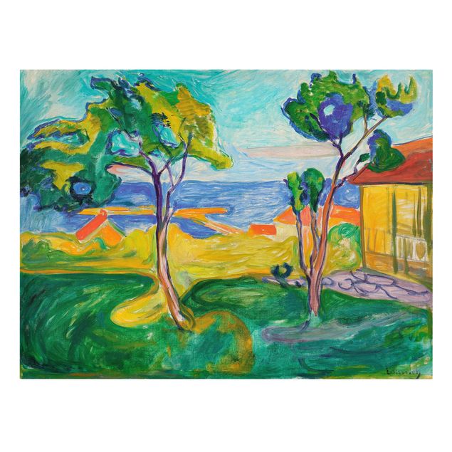 Tableau mer Edvard Munch - Le jardin à Åsgårdstrand