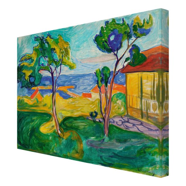 Tableaux plage Edvard Munch - Le jardin à Åsgårdstrand