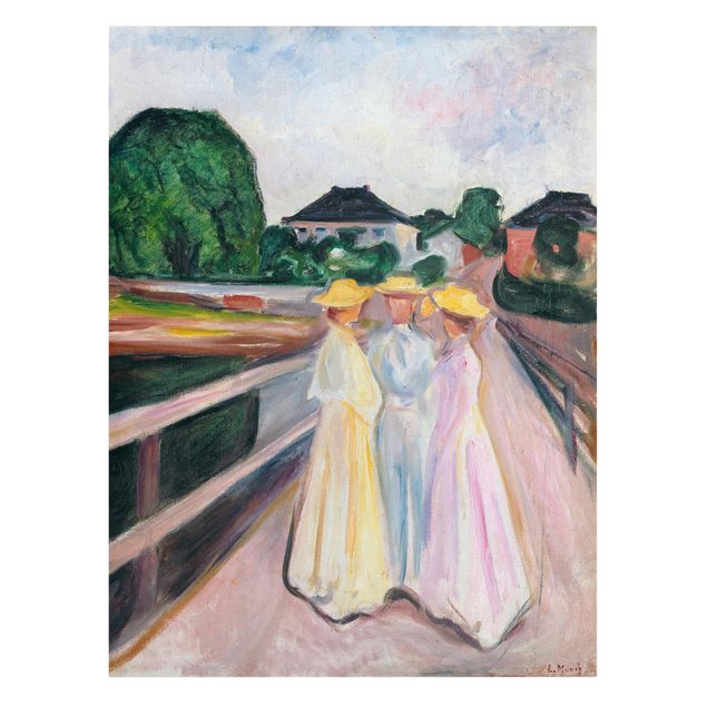 Courant artistique Postimpressionnisme Edvard Munch - Trois filles sur le pont