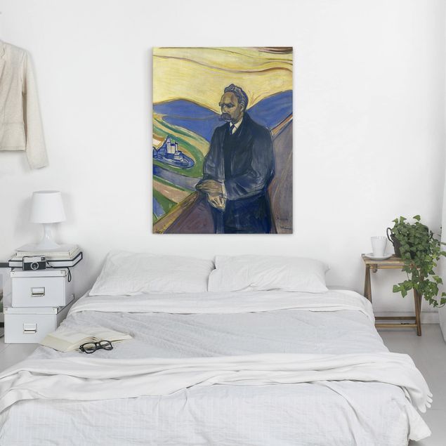 Tableaux Expressionnisme Edvard Munch - Portrait de Friedrich Nietzsche