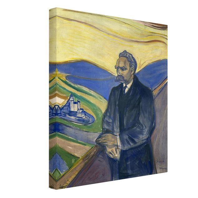 Courant artistique Postimpressionnisme Edvard Munch - Portrait de Friedrich Nietzsche
