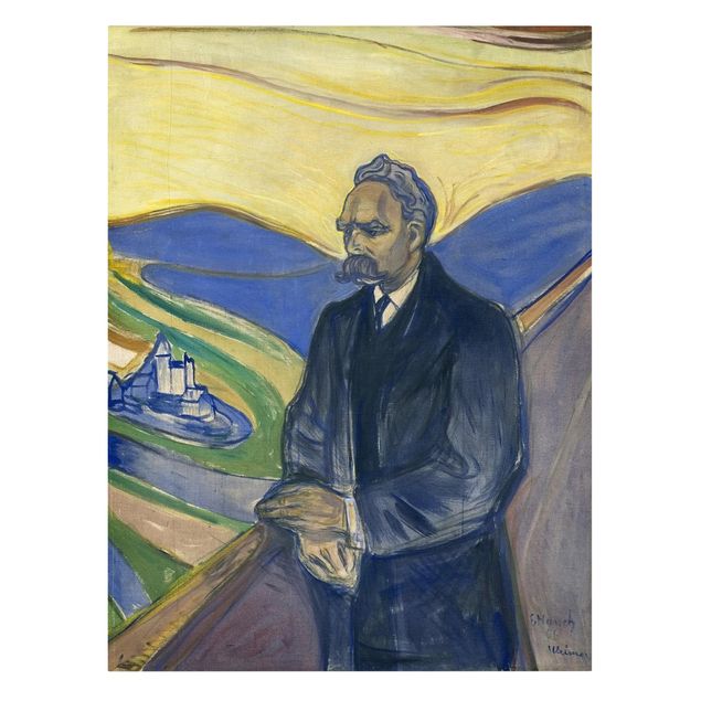 Tableaux modernes Edvard Munch - Portrait de Friedrich Nietzsche