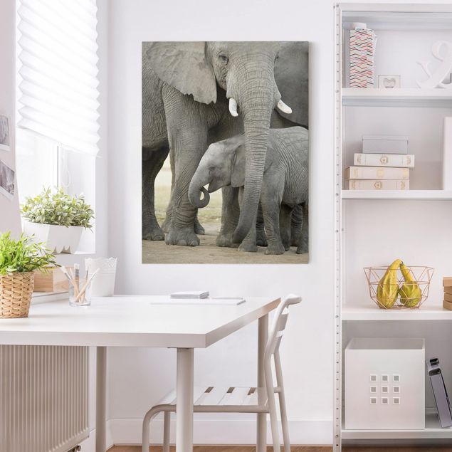 Toile elephant Elephant Love